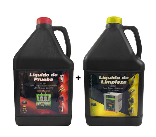 COMBO de Liquidos de Prueba y Limpieza de Inyectores